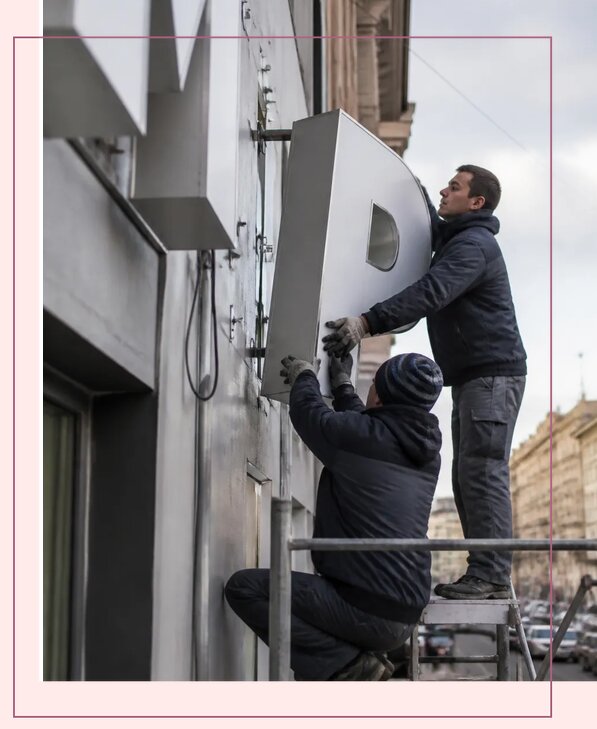 Изготовление и монтаж больших объемных букв в Раменском