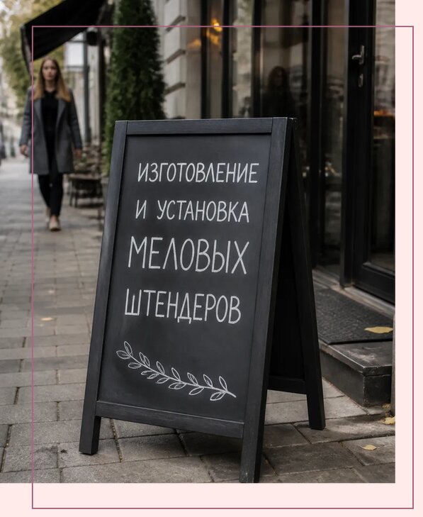 Меловые штендеры в Раменском по цене от 6590 р. | Аванза-Рмн